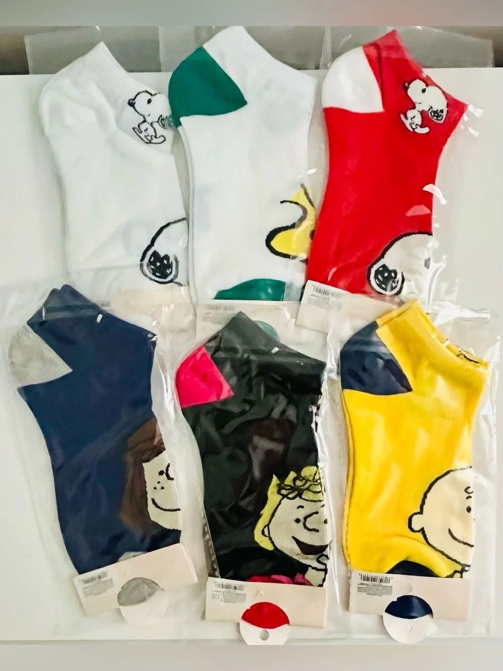 Peanuts Low-Cut Socks - Assorted Colors (6-Pack)